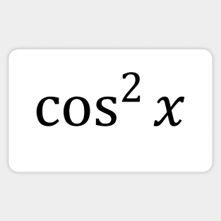 Math Couple Cosine Squared (Black) Sticker